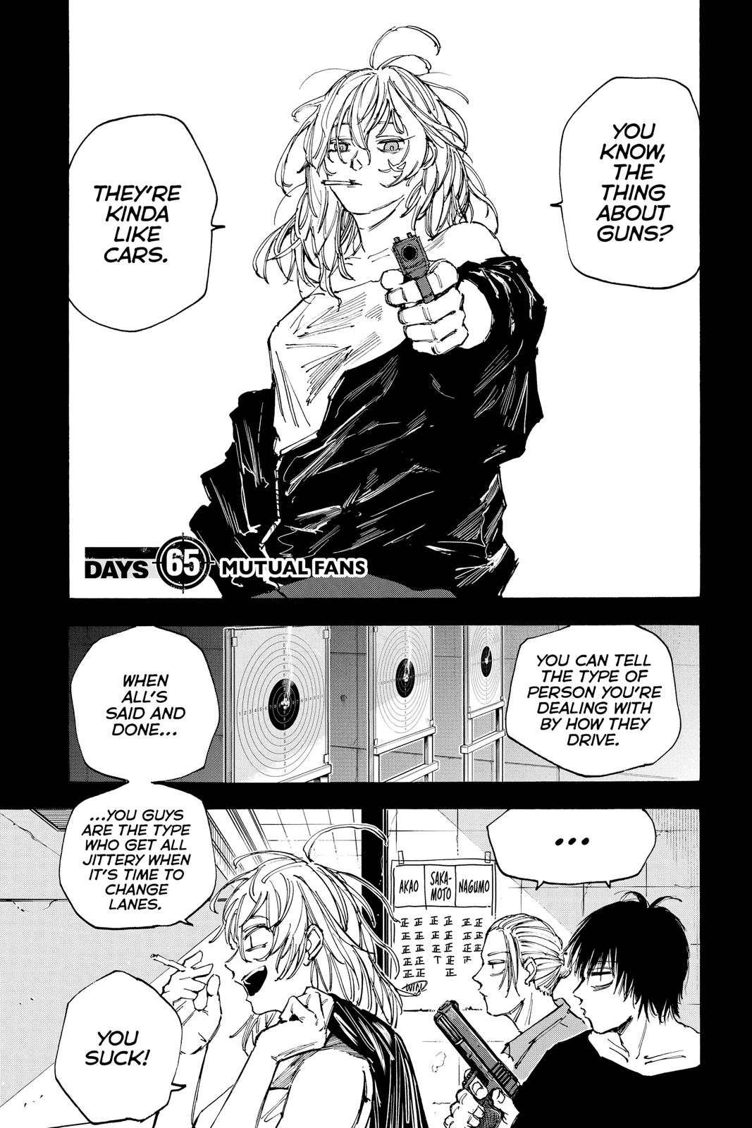 Sakamoto Days Chapter 65 — page 1