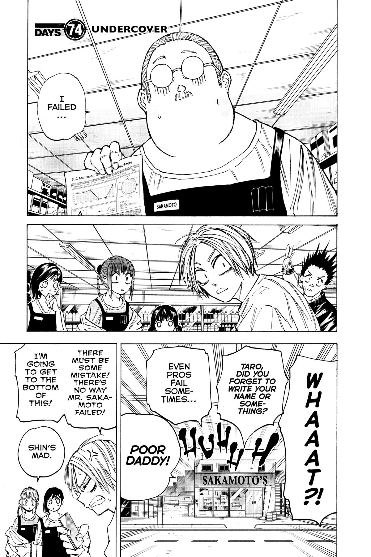 Sakamoto Days Chapter 74 — page 1