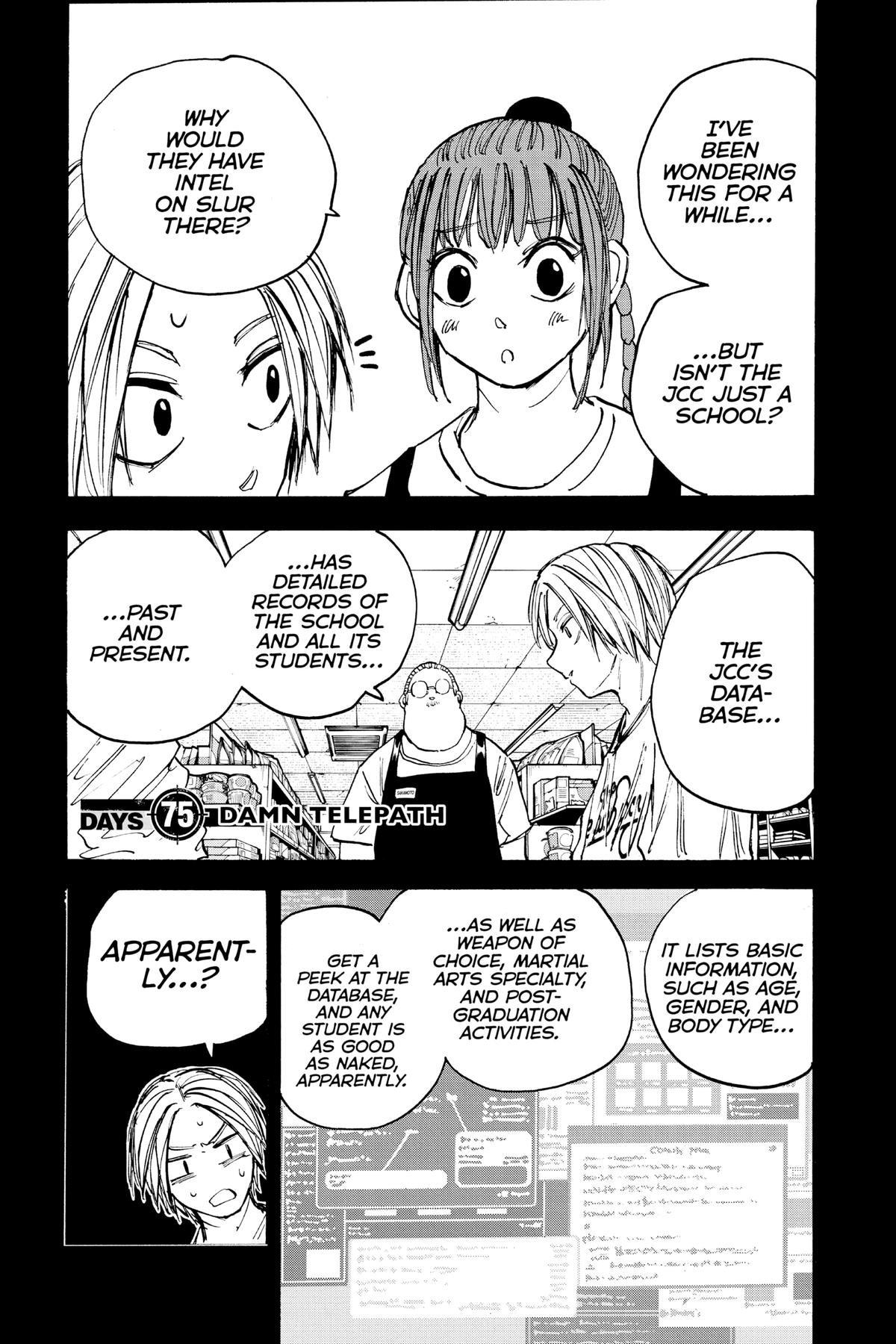 Sakamoto Days Chapter 75 — page 1