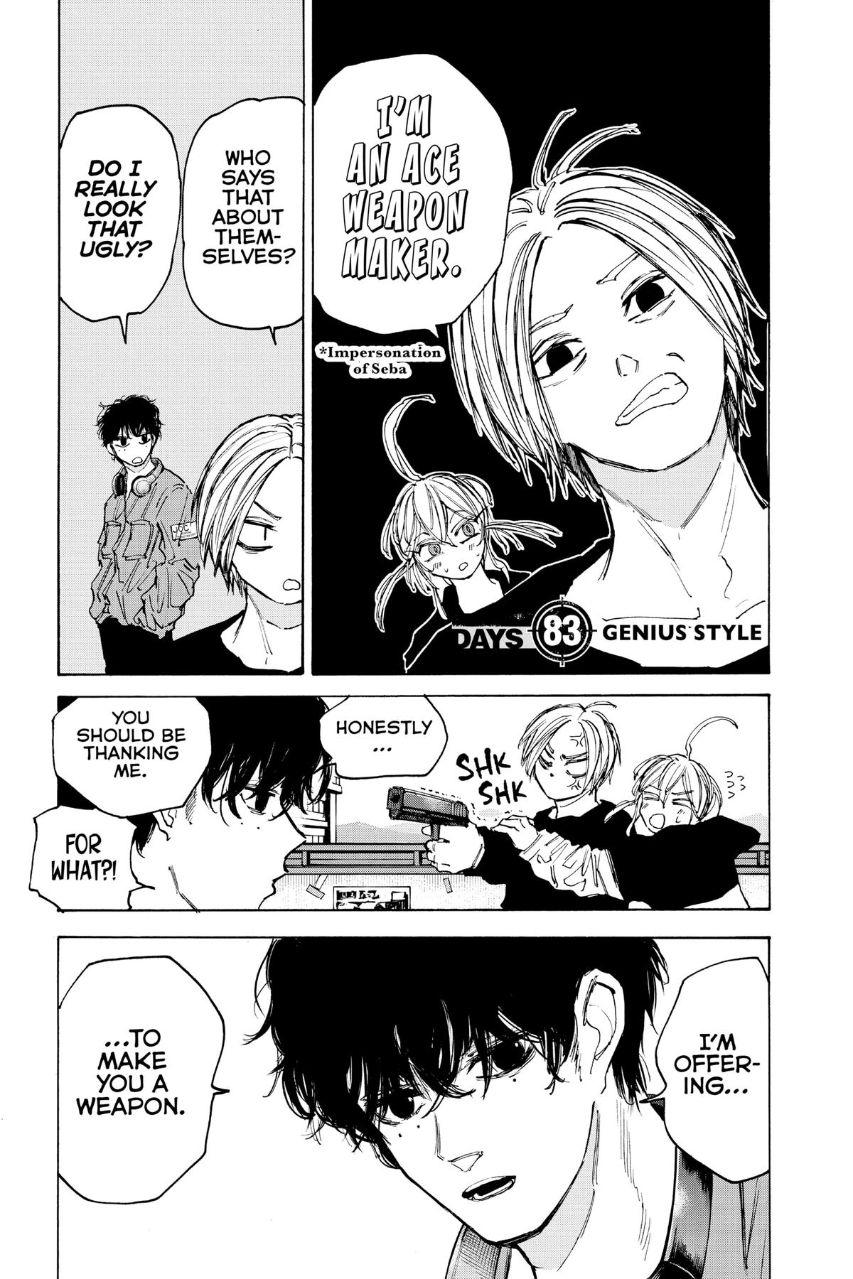 Sakamoto Days Chapter 83 — page 1