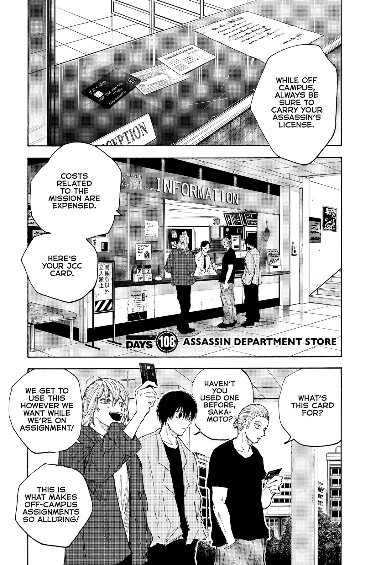 Sakamoto Days Chapter 108 — page 1