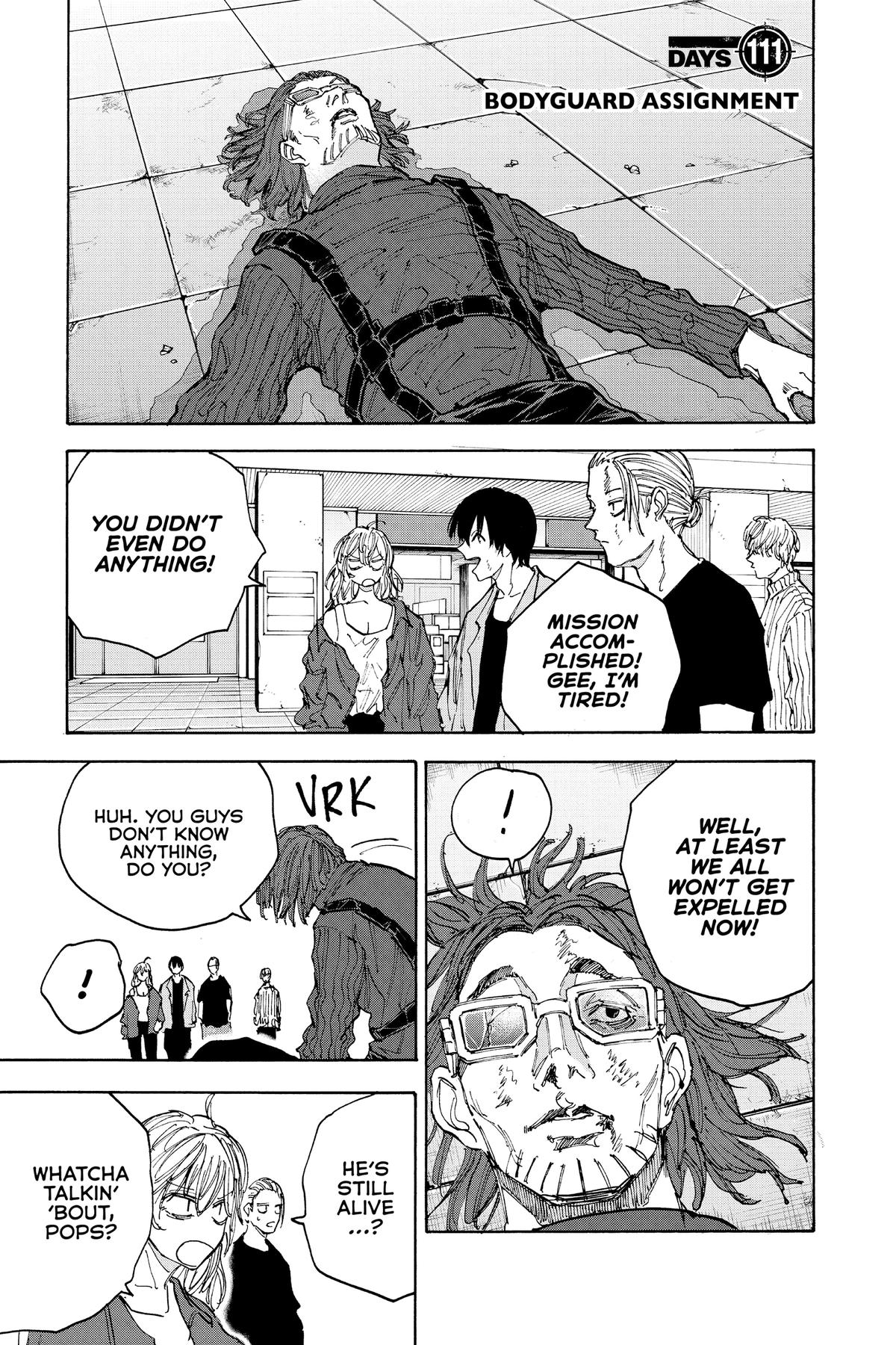 Sakamoto Days Chapter 111 — page 1