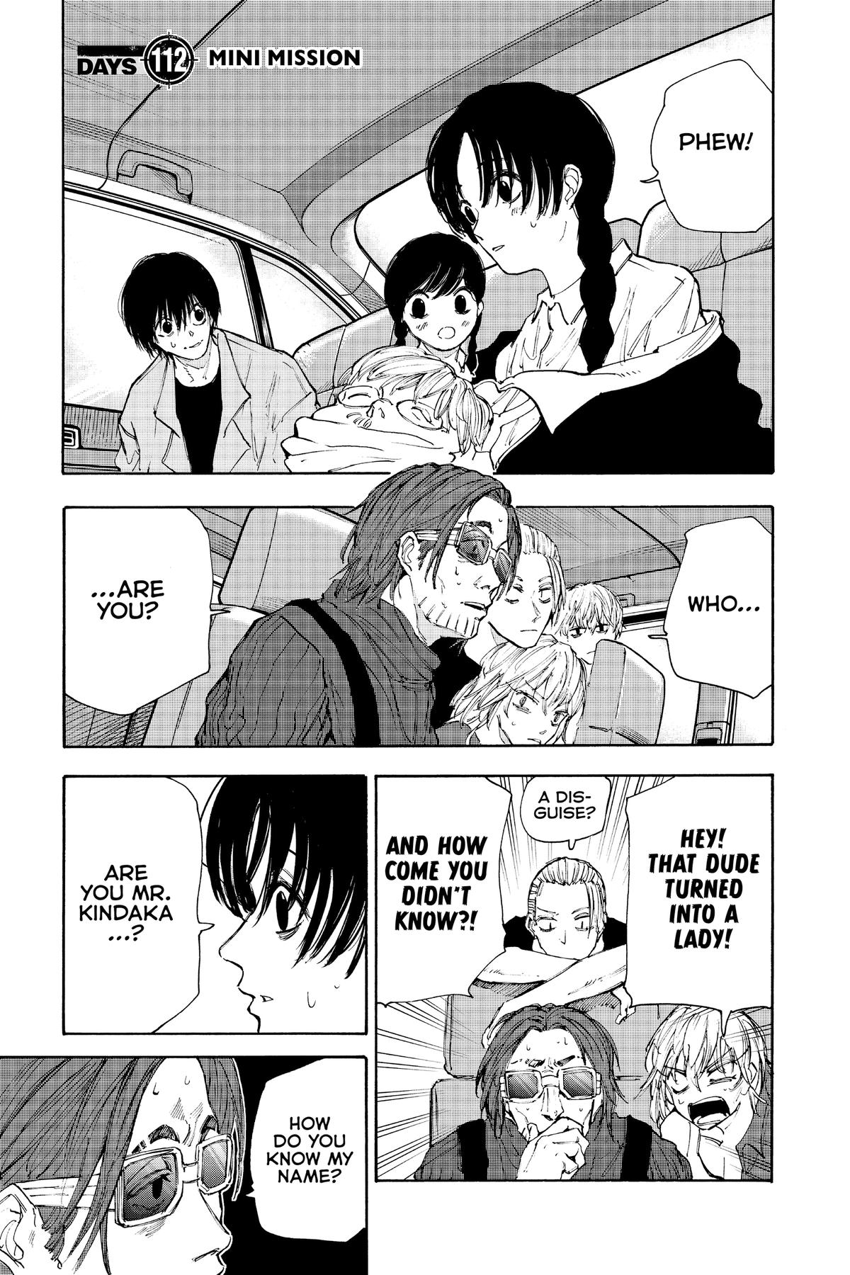 Sakamoto Days Chapter 112 — page 1
