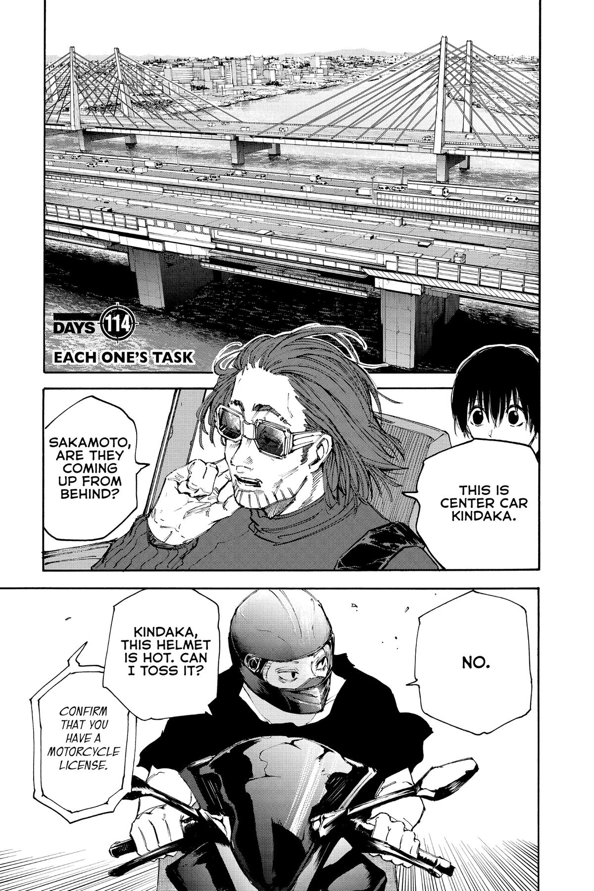 Sakamoto Days Chapter 114 — page 1