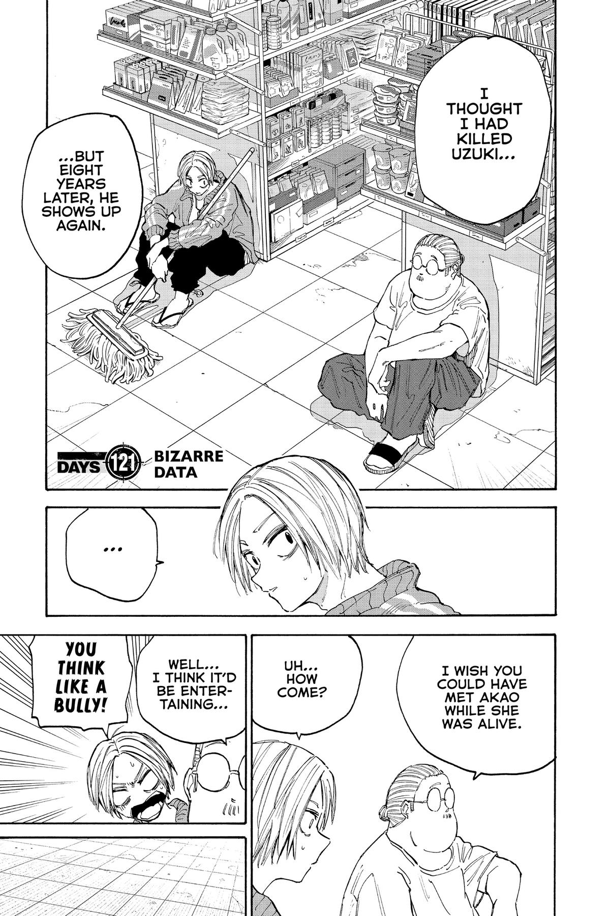 Sakamoto Days Chapter 121 — page 1