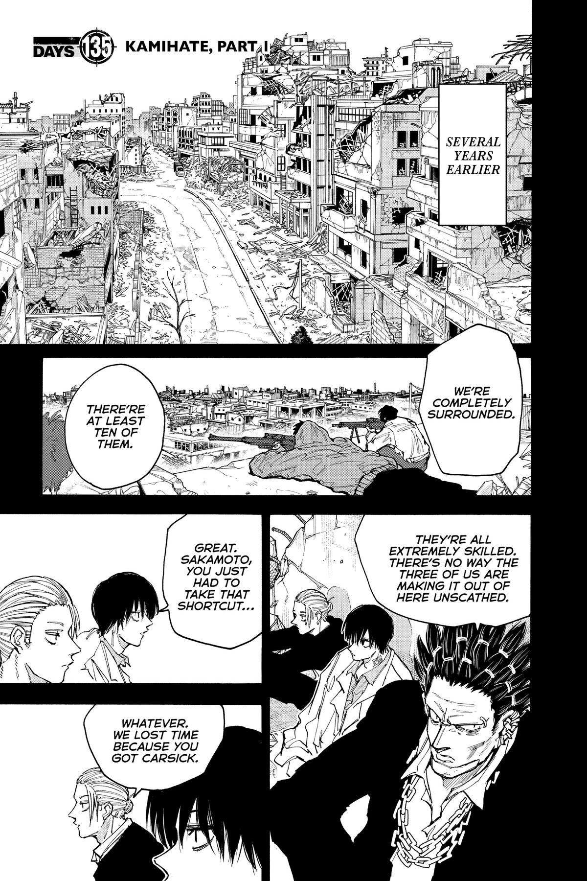 Sakamoto Days Chapter 135 — page 1