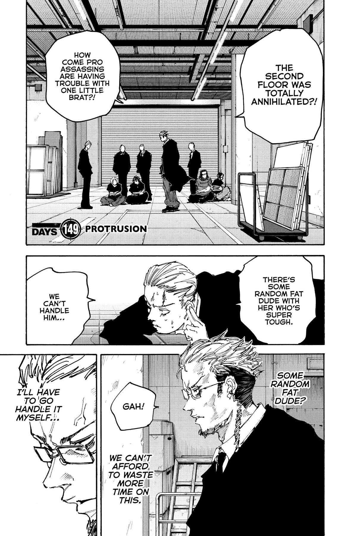 Sakamoto Days Chapter 149 — page 1