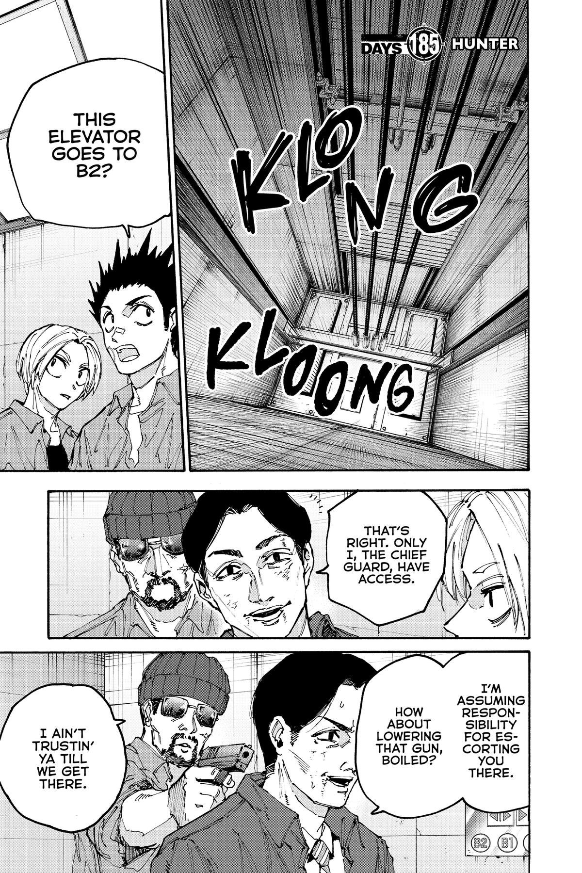 Sakamoto Days Chapter 185 — page 1