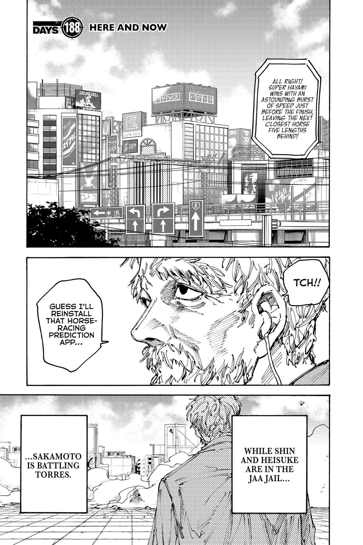 Sakamoto Days Chapter 188 — page 1