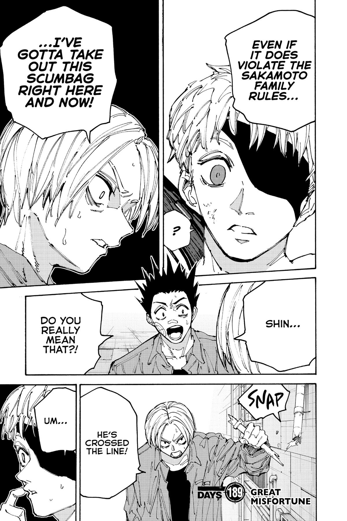 Sakamoto Days Chapter 189 — page 1