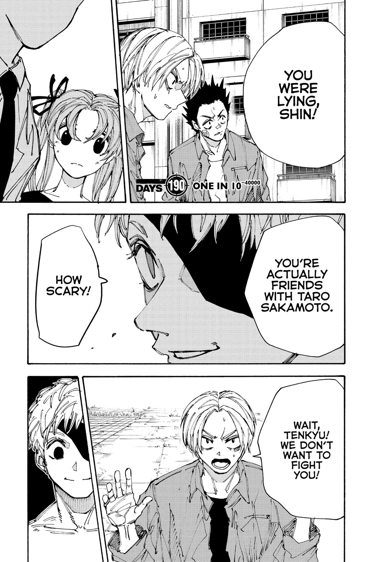 Sakamoto Days Chapter 190 — page 1