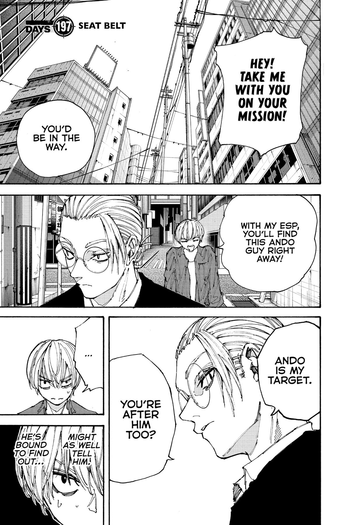 Sakamoto Days Chapter 197 — page 1