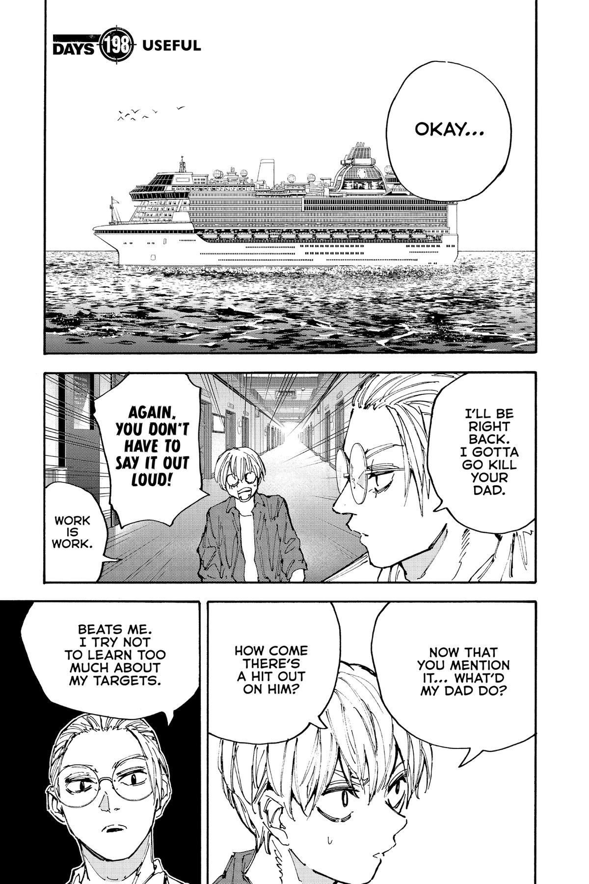 Sakamoto Days Chapter 198 — page 1