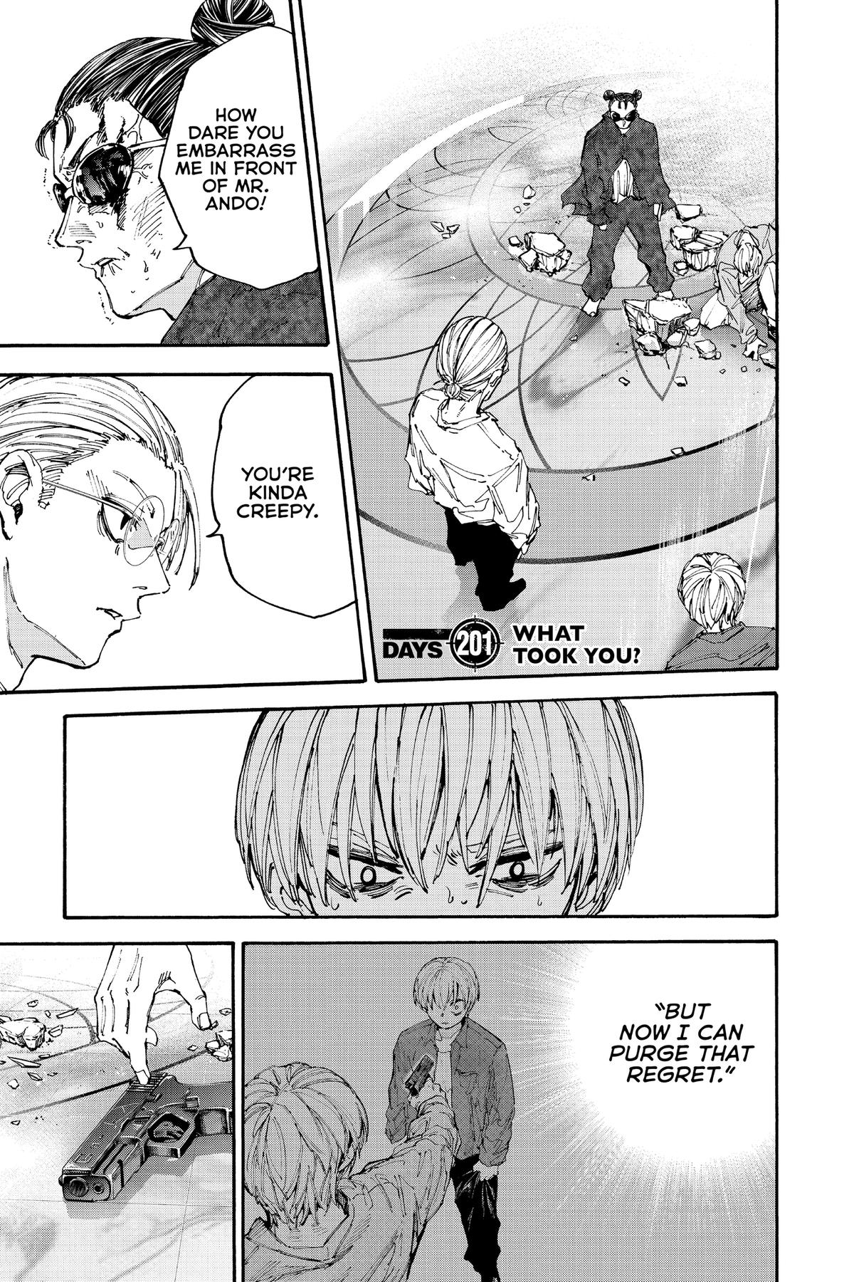 Sakamoto Days Chapter 201 — page 1