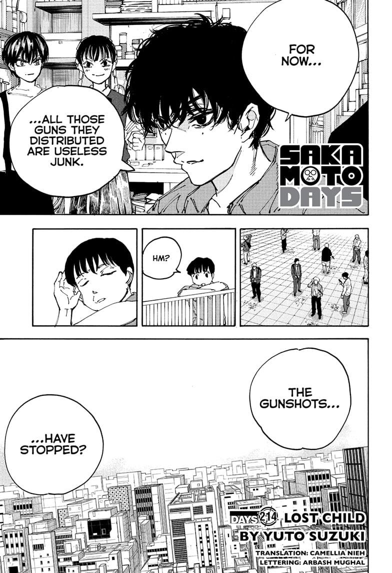 Sakamoto Days Chapter 214 — page 1