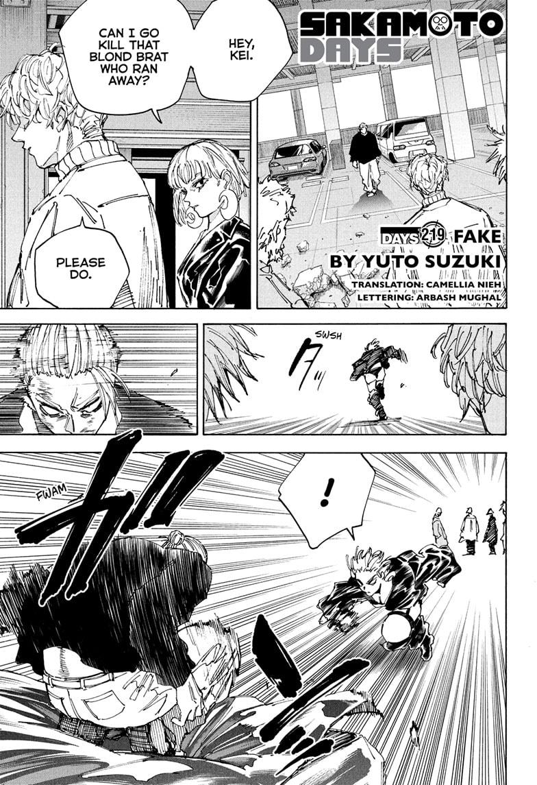 Sakamoto Days Chapter 219 — page 1