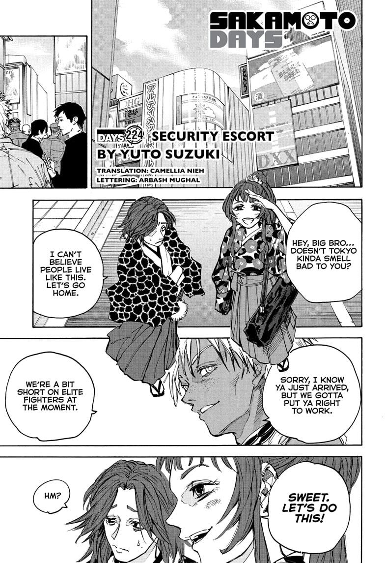 Sakamoto Days Chapter 224 — page 1
