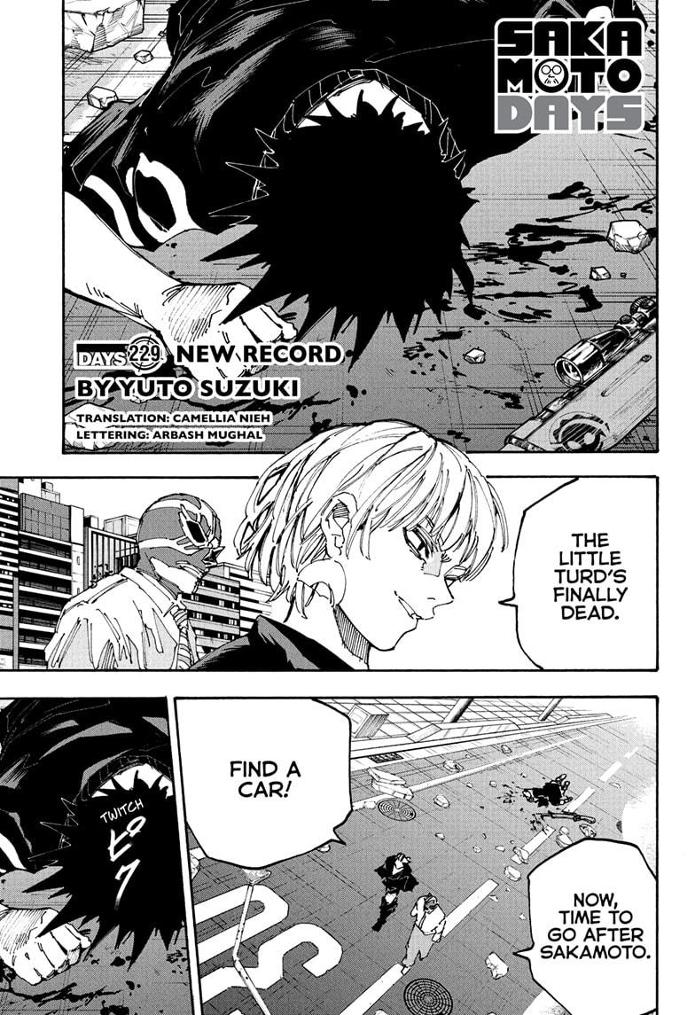 Sakamoto Days Chapter 229 — page 1