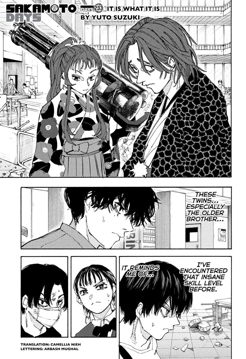 Sakamoto Days Chapter 233 — page 1