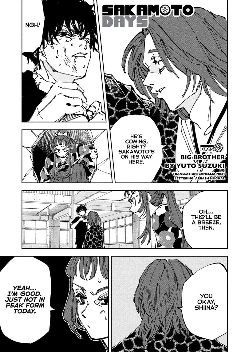 Sakamoto Days Chapter 235 — page 1