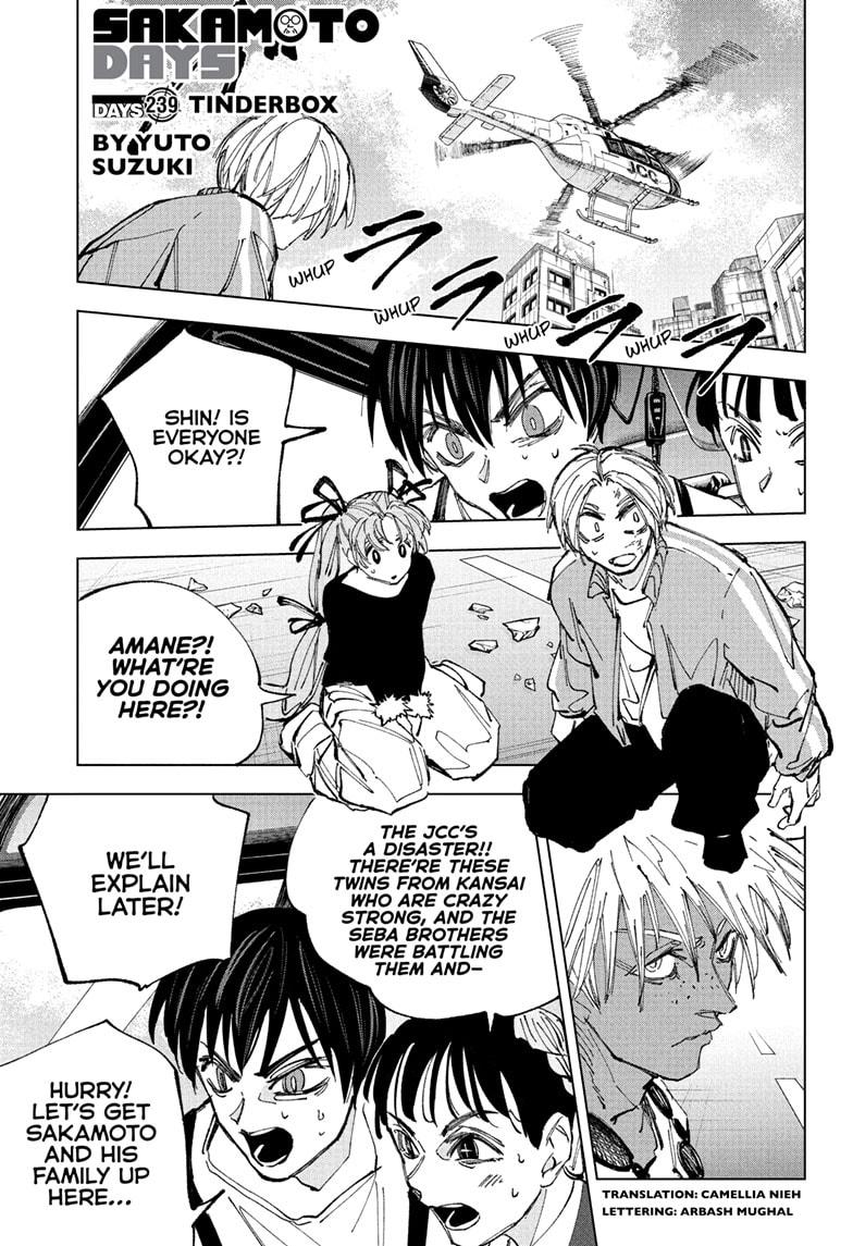 Sakamoto Days Chapter 239 — page 1