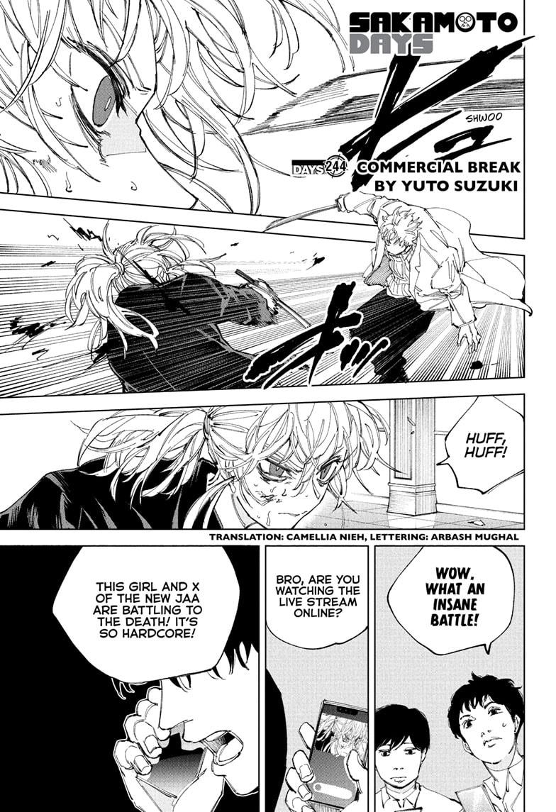 Sakamoto Days Chapter 244 — page 1
