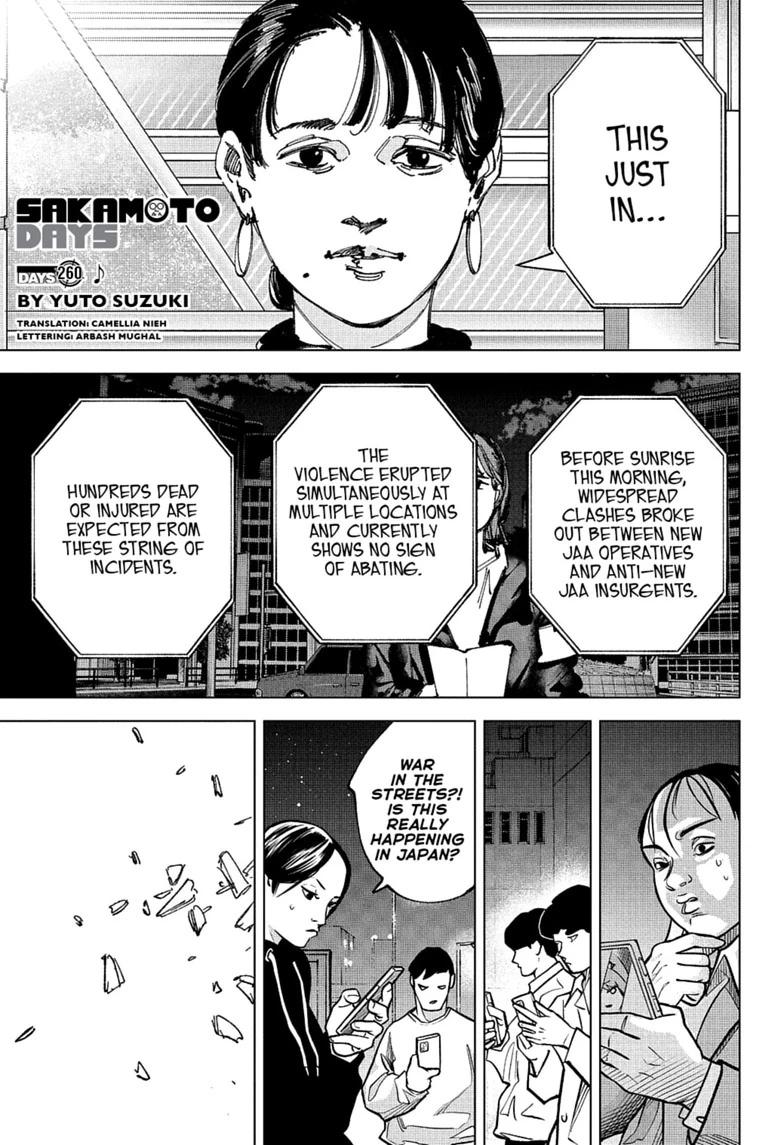 Sakamoto Days Chapter 260 — page 1