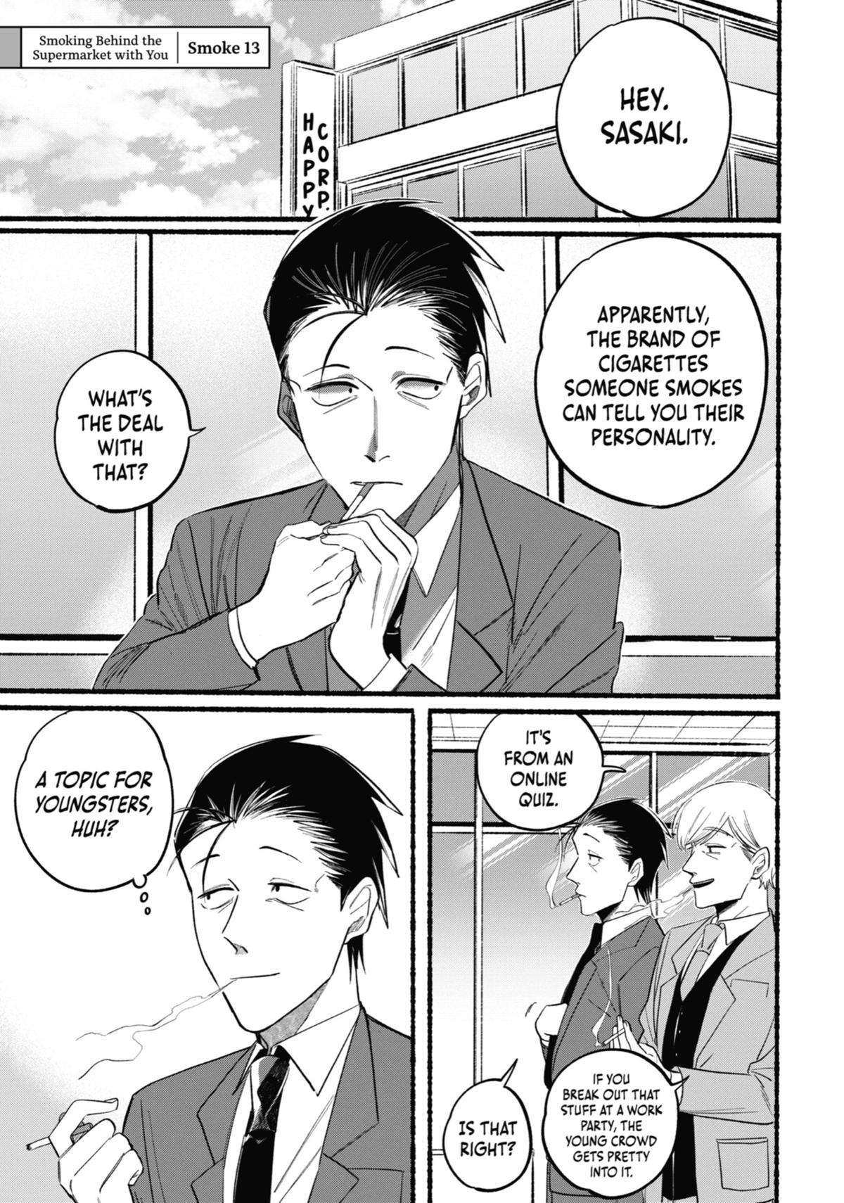 Smoking Behind the Supermarket with You Chapter 13 — page 1