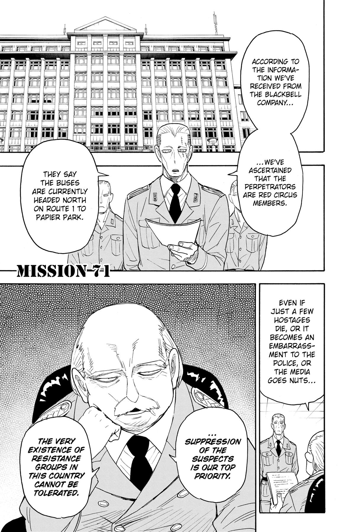 Spy x Family Chapter 71 — page 1