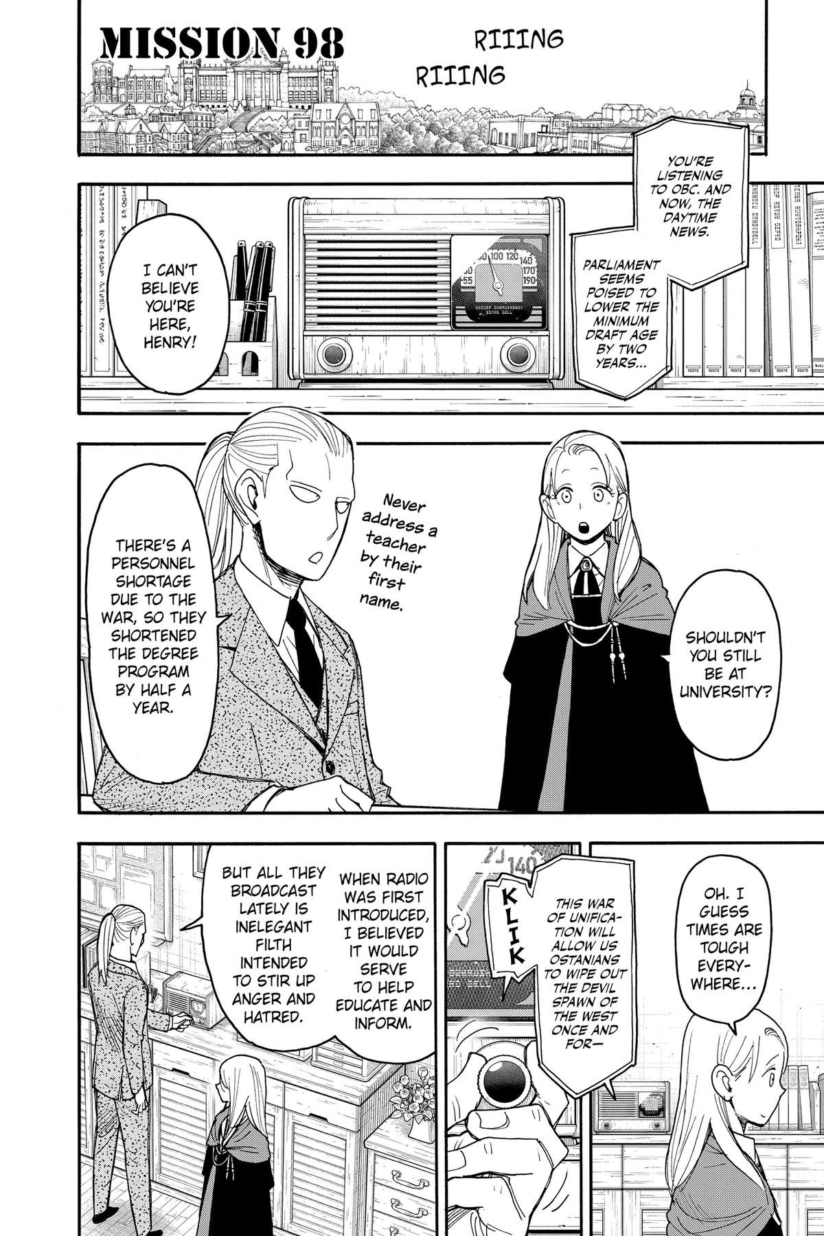 Spy x Family Chapter 98 — page 1