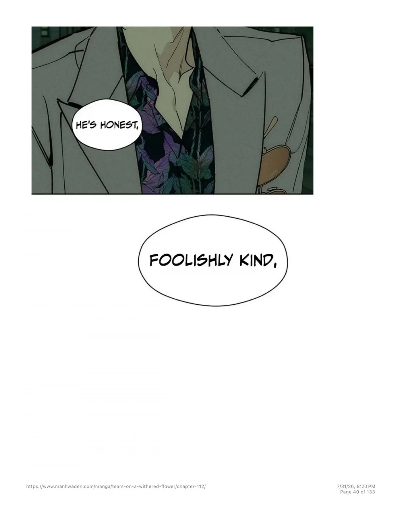 Tears on a Withered Flower Chapter 112 — page 39