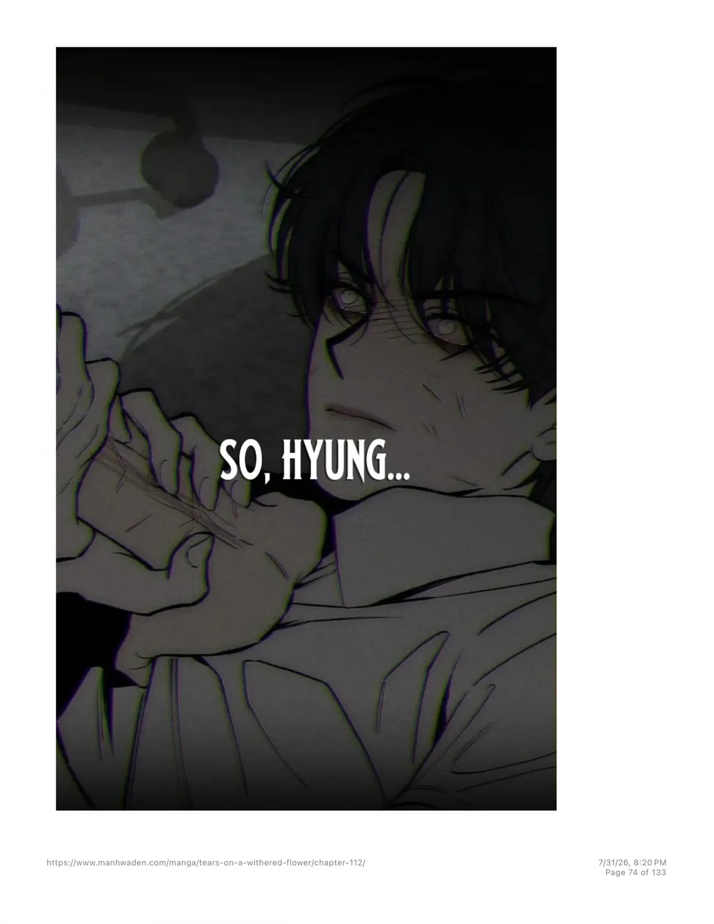 Tears on a Withered Flower Chapter 112 — page 73