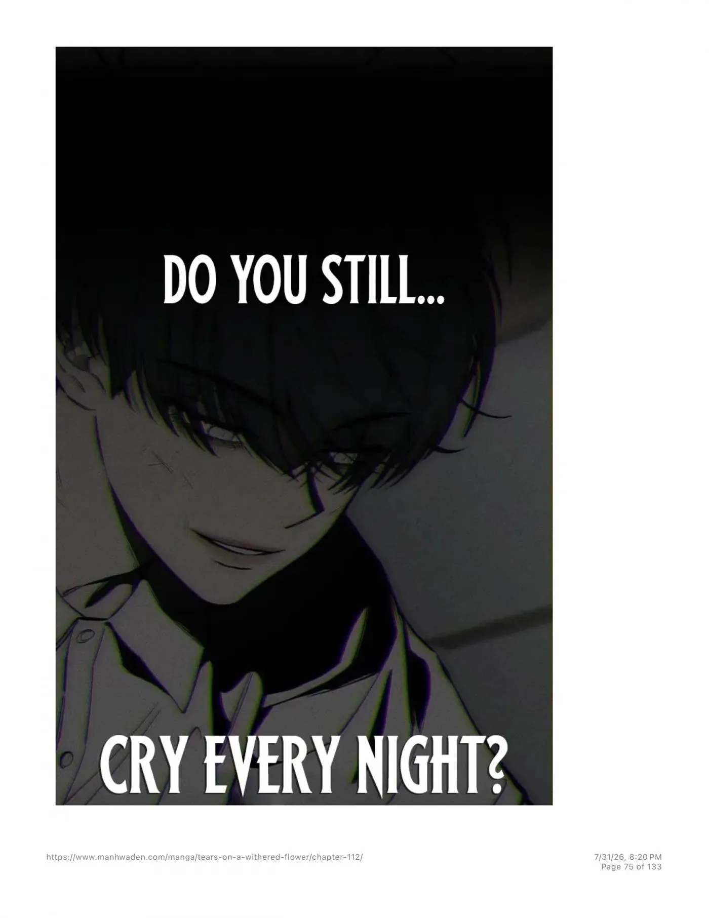 Tears on a Withered Flower Chapter 112 — page 74