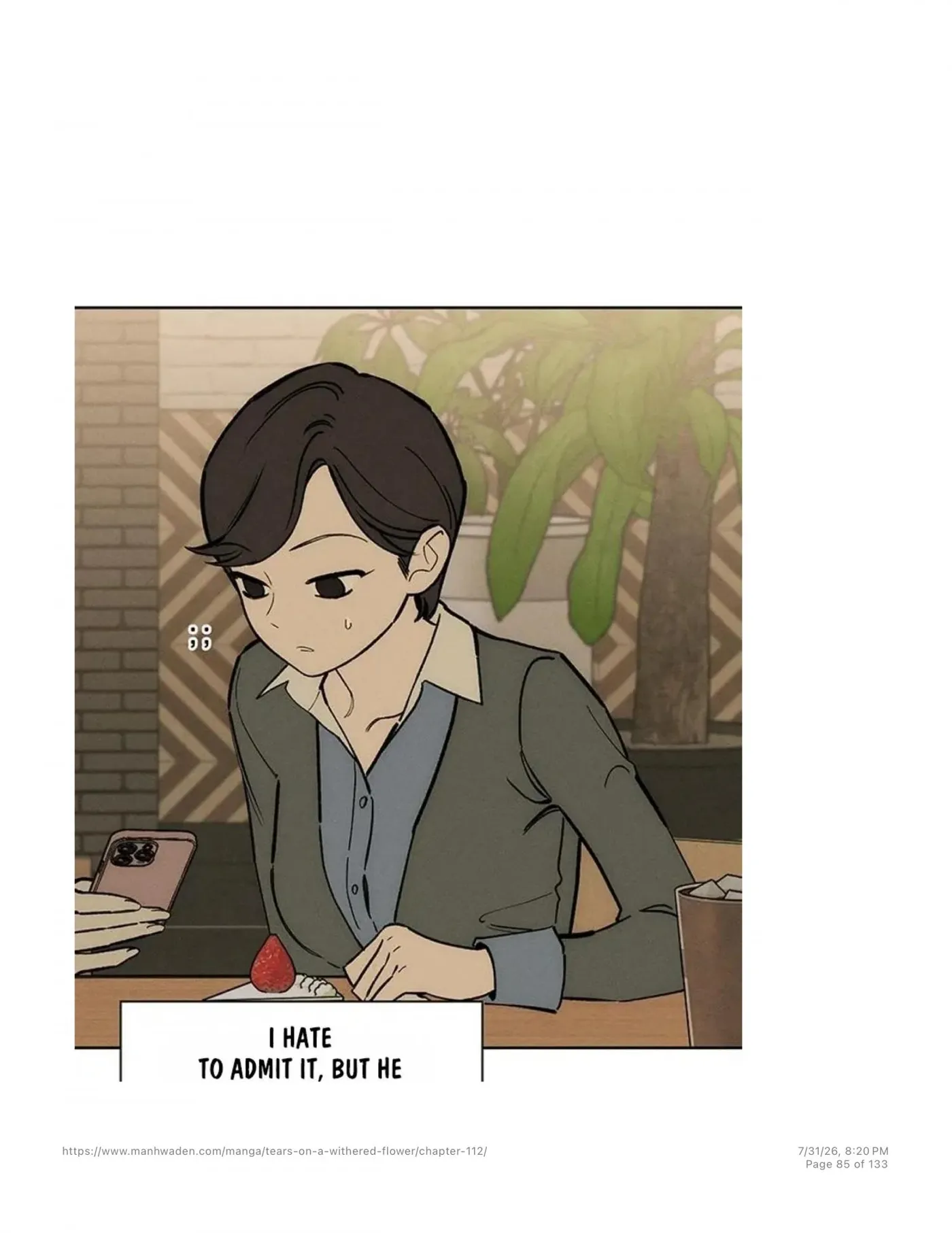 Tears on a Withered Flower Chapter 112 — page 84