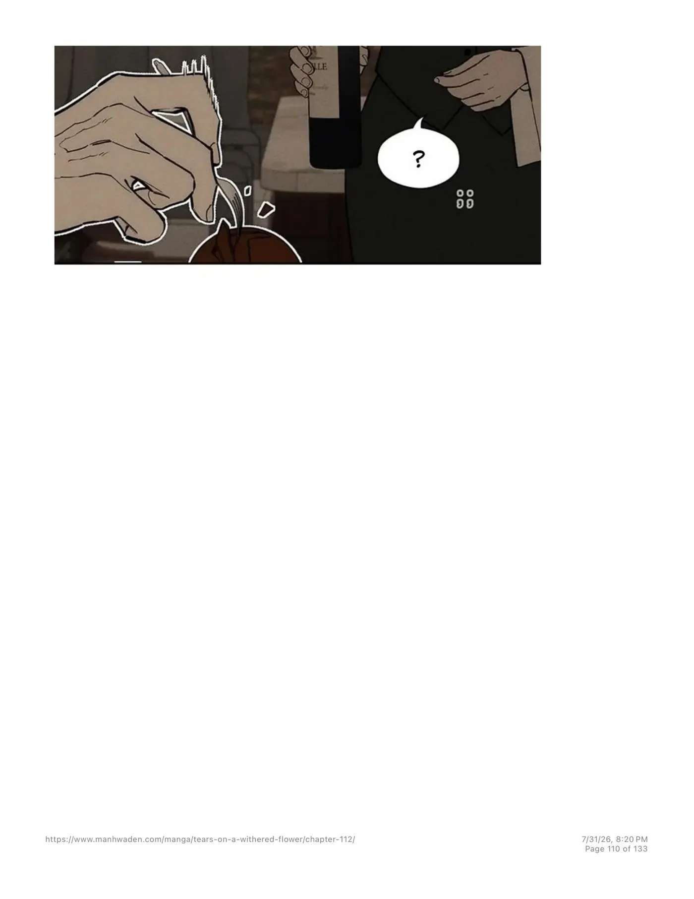 Tears on a Withered Flower Chapter 112 — page 109
