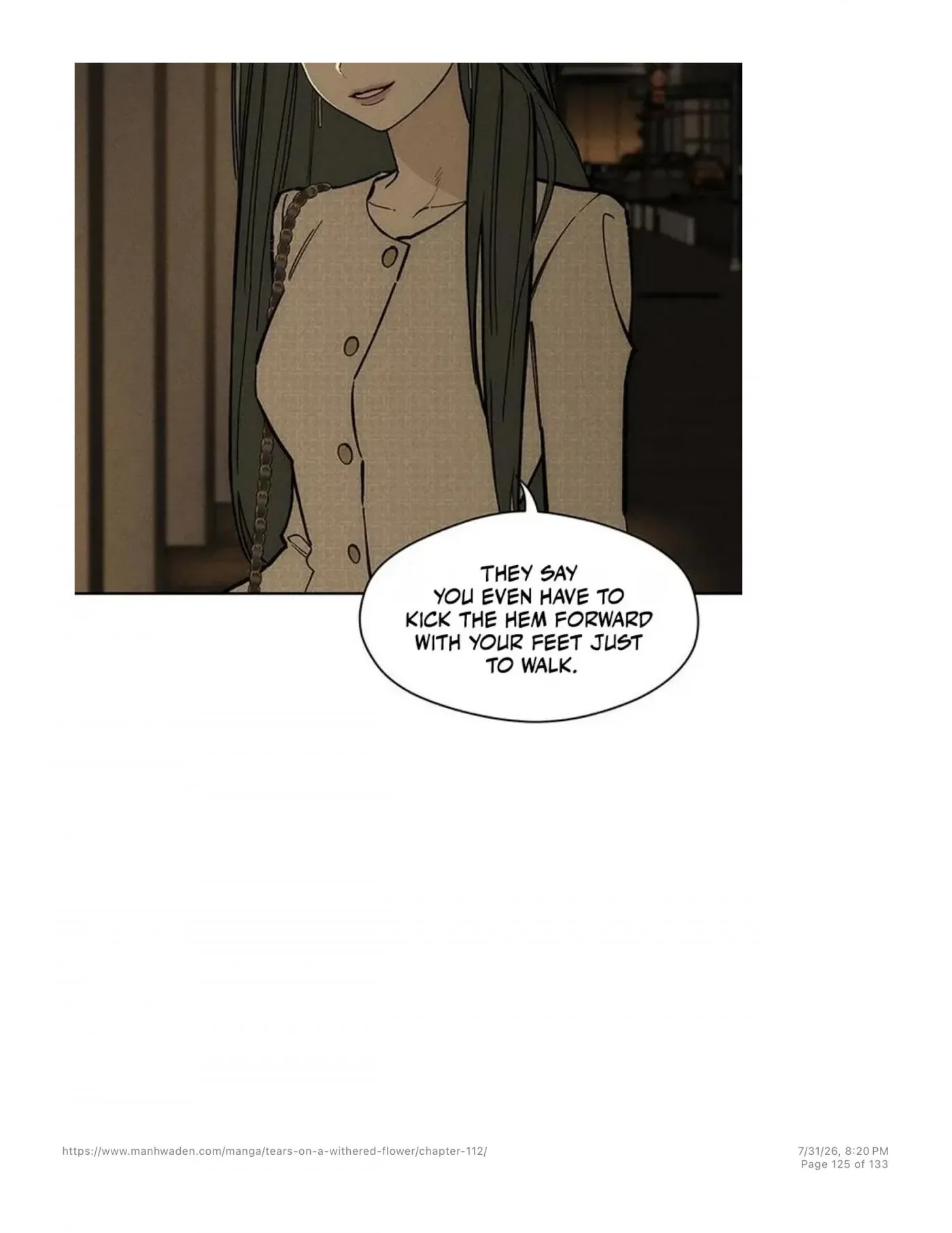 Tears on a Withered Flower Chapter 112 — page 124