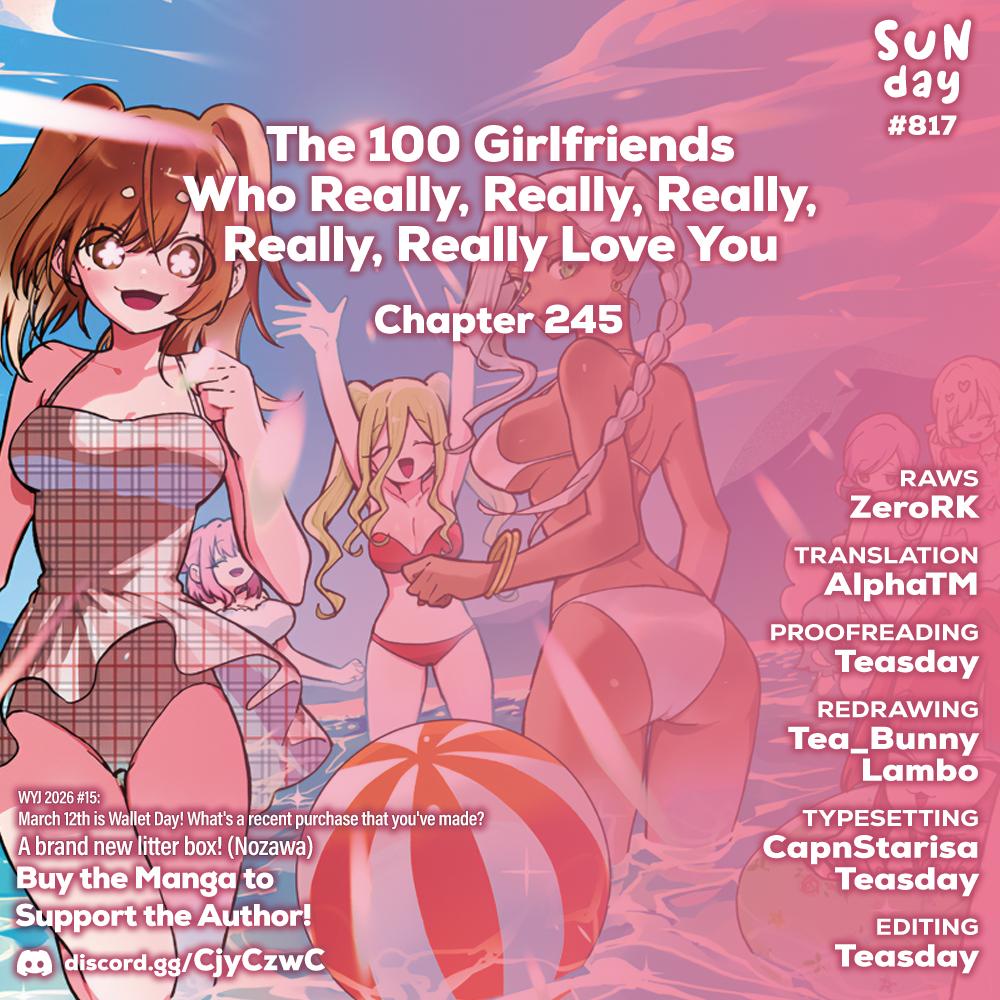 The 100 Girlfriends Who Really, Really, Really, Really, REALLY Love You Chapter 245 — page 1