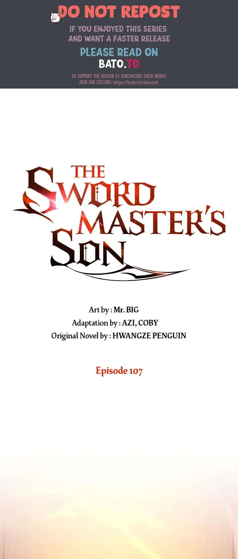 The Swordmaster’s Son Chapter 107 — page 1