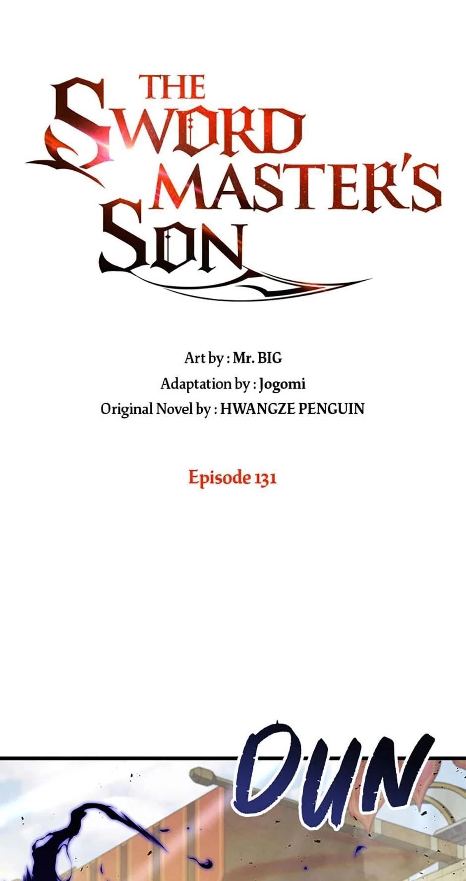 The Swordmaster’s Son Chapter 131 — page 1