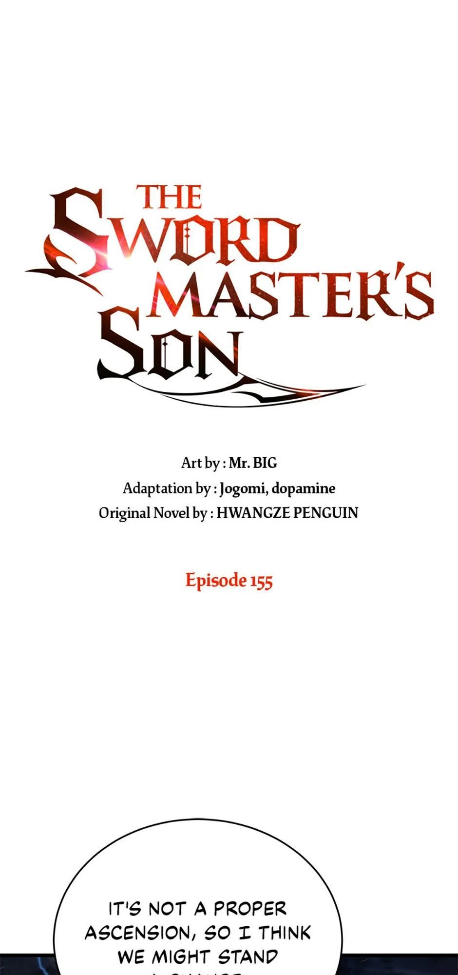 The Swordmaster’s Son Chapter 155 — page 1