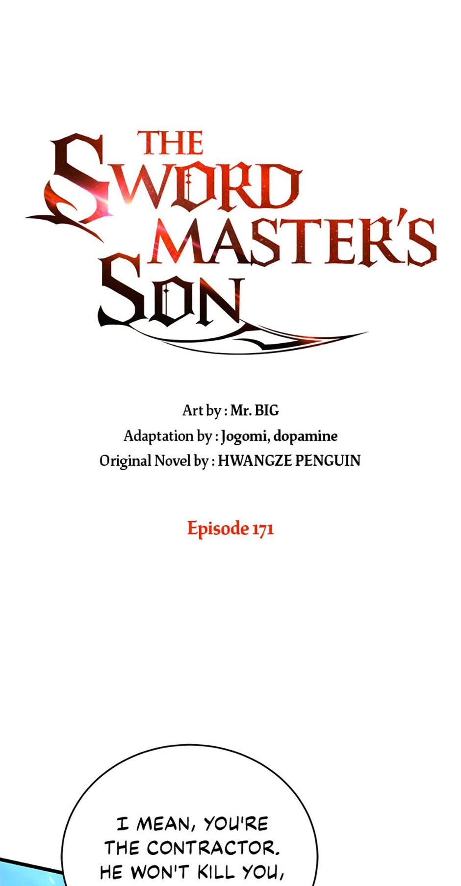 The Swordmaster’s Son Chapter 171 — page 1