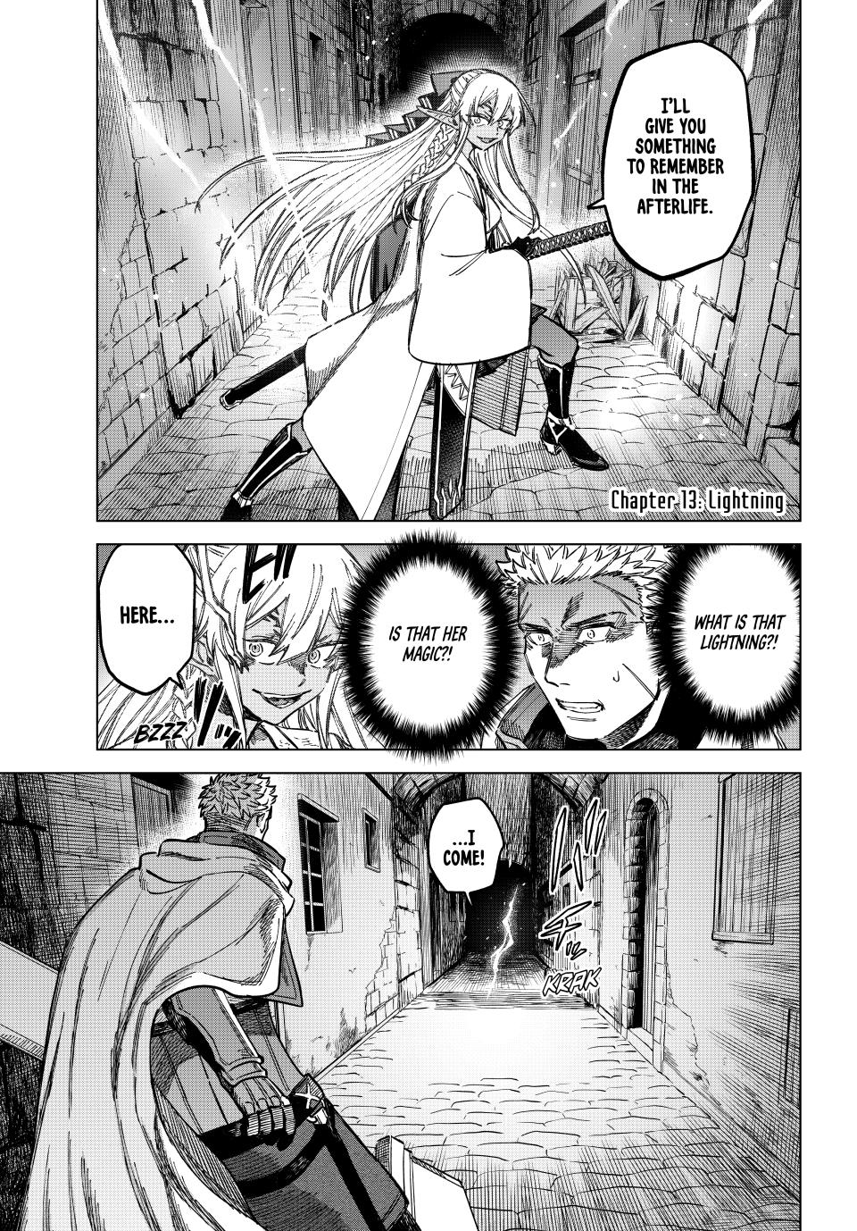 The Witch and the Mercenary Chapter 13 — page 1