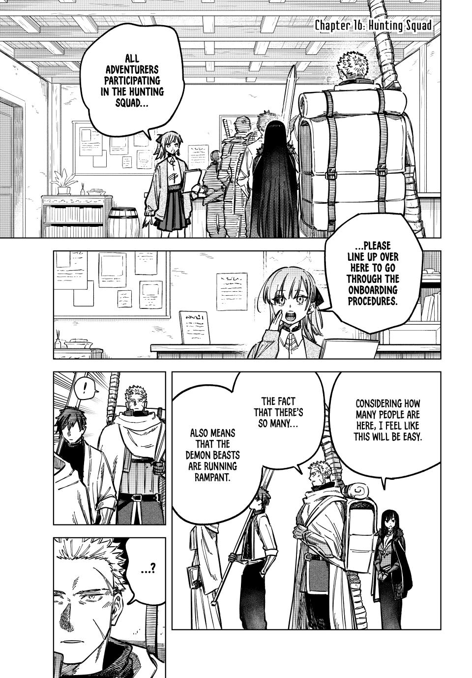 The Witch and the Mercenary Chapter 16 — page 1