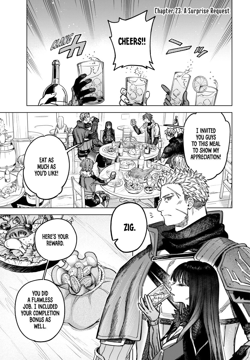 The Witch and the Mercenary Chapter 23 — page 1