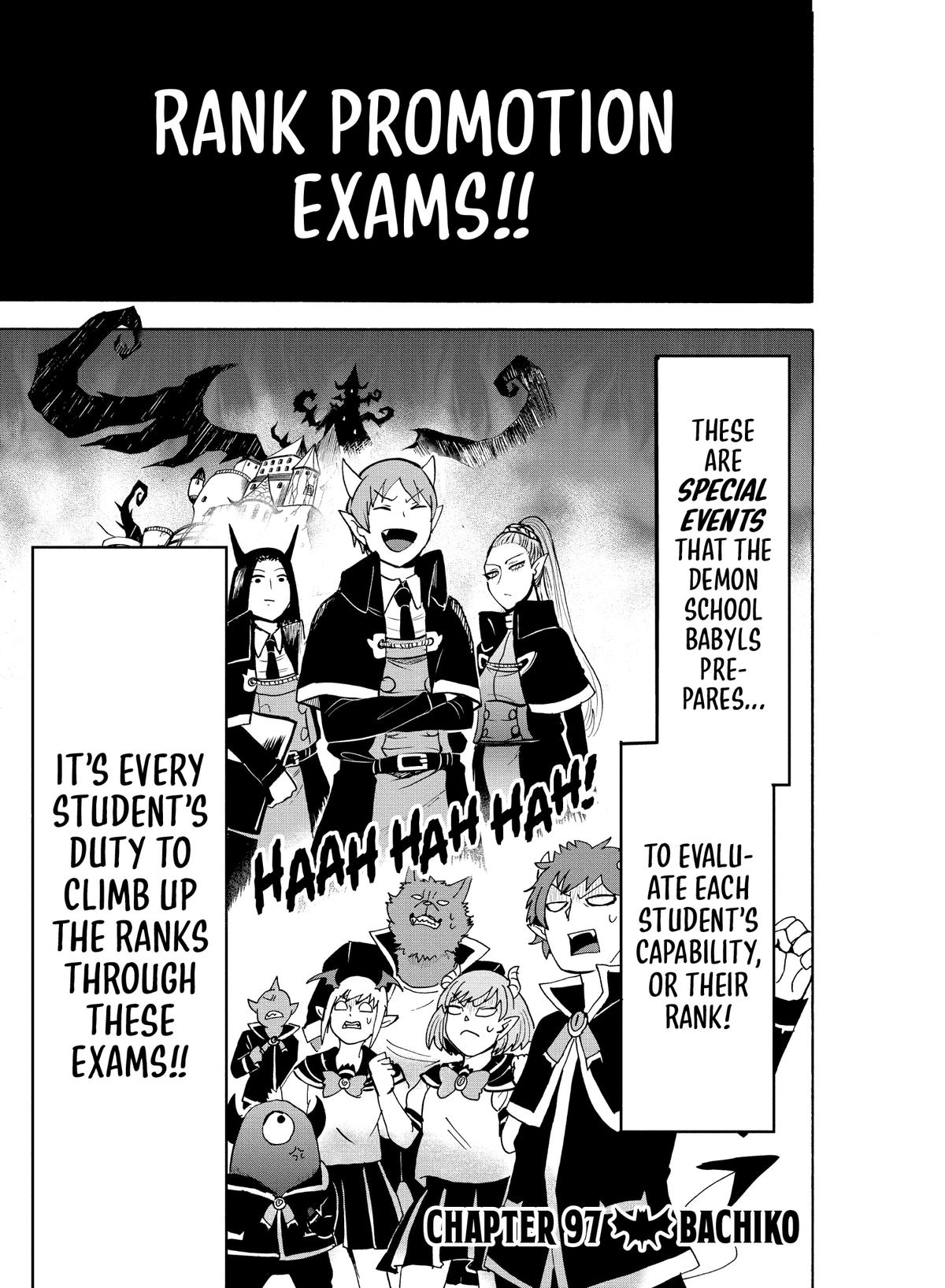 Welcome to Demon School! Iruma-kun Chapter 97 — page 1