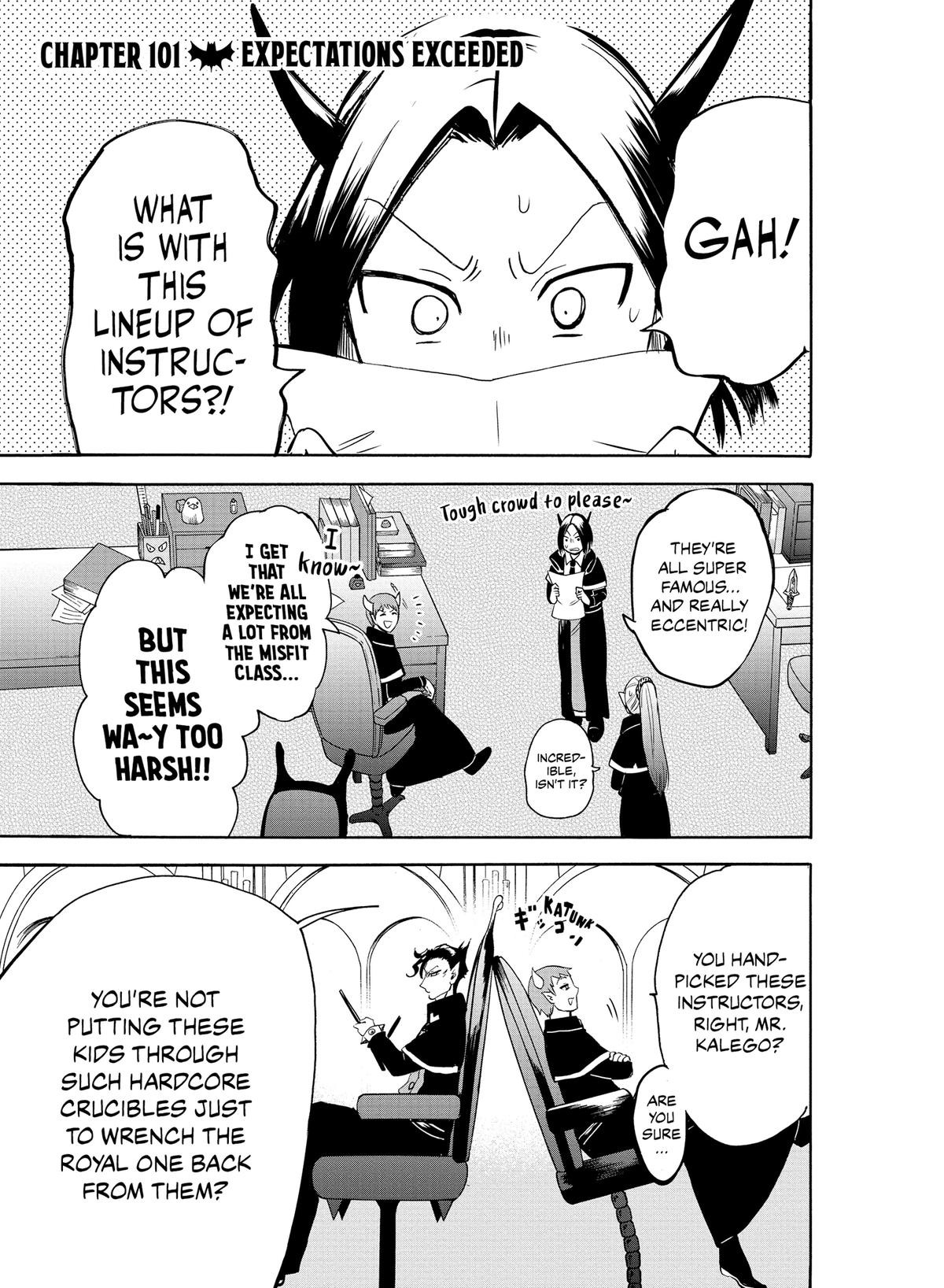 Welcome to Demon School! Iruma-kun Chapter 101 — page 1