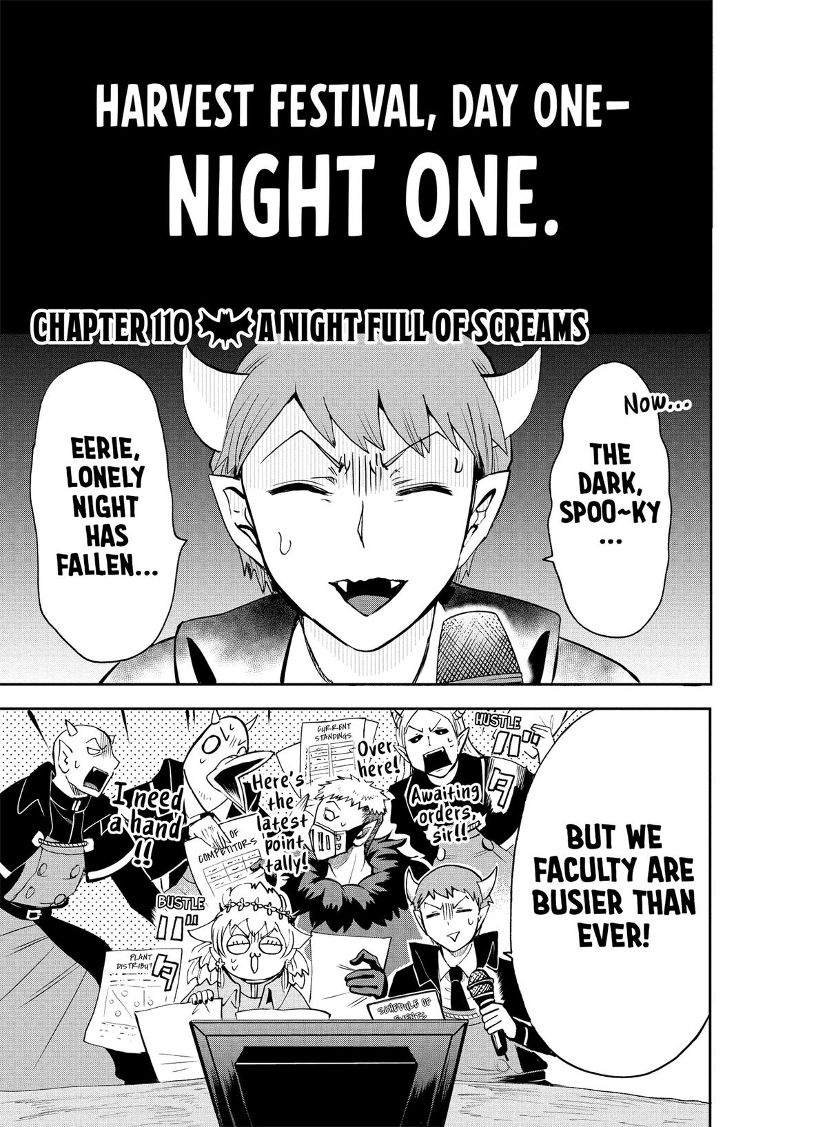 Welcome to Demon School! Iruma-kun Chapter 110 — page 1