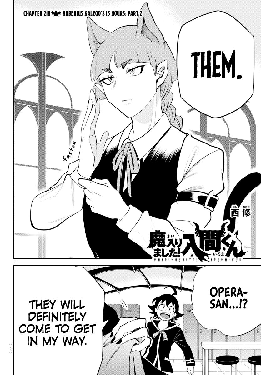 Welcome to Demon School! Iruma-kun Chapter 218 — page 2