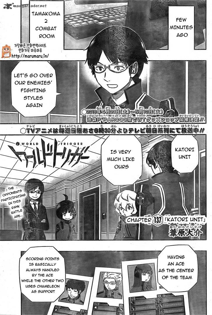 World Trigger Chapter 137 — page 1