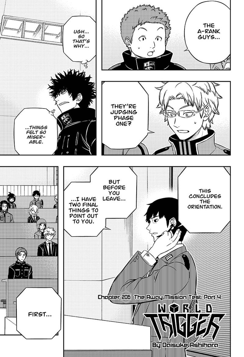World Trigger Chapter 206 — page 1